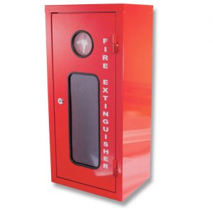 GALVANISED METAL FIRE EXTINGUISHER CABINET – Small 2.5KG