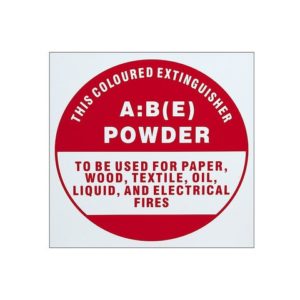 ABE Powder Extinguisher ID Sign