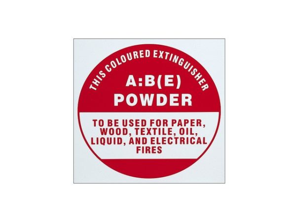 ABE Powder Extinguisher ID Sign